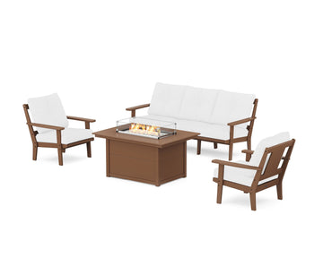 Prairie Deep Seating Fire Pit Table Set