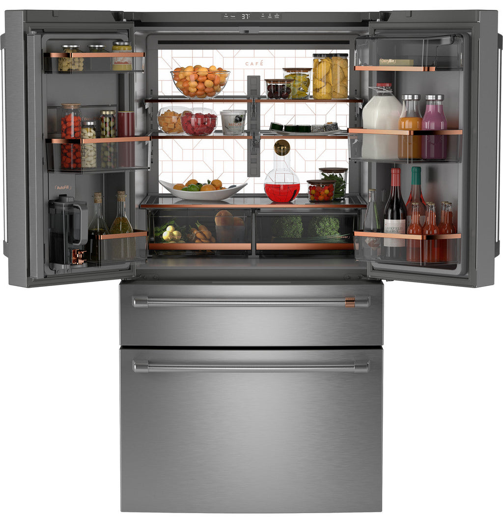CAFÉ™ ENERGY STAR® 23.2 Cu. Ft. Smart Counter-Depth 4-Door French-Door Refrigerator With Dual-Dispense AutoFill Pitcher