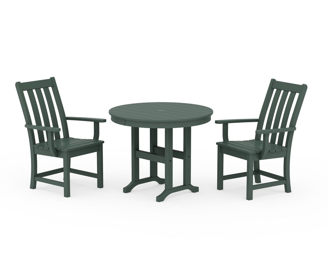 Vineyard 3-Piece Round Dining Set