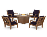 Wovendale 5-Piece Deep Seating Set with Fire Pit Table