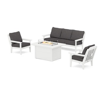 Cottage Deep Seating Fire Pit Table Set
