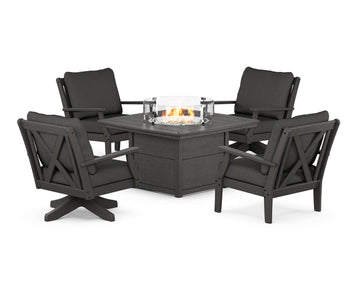 Braxton 5-Piece Deep Seating Set with Fire Table