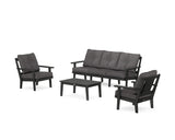 Prairie 4-Piece Deep Seating Set with Sofa