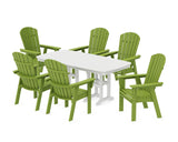 Nautical Curveback Adirondack 7-Piece Dining Set