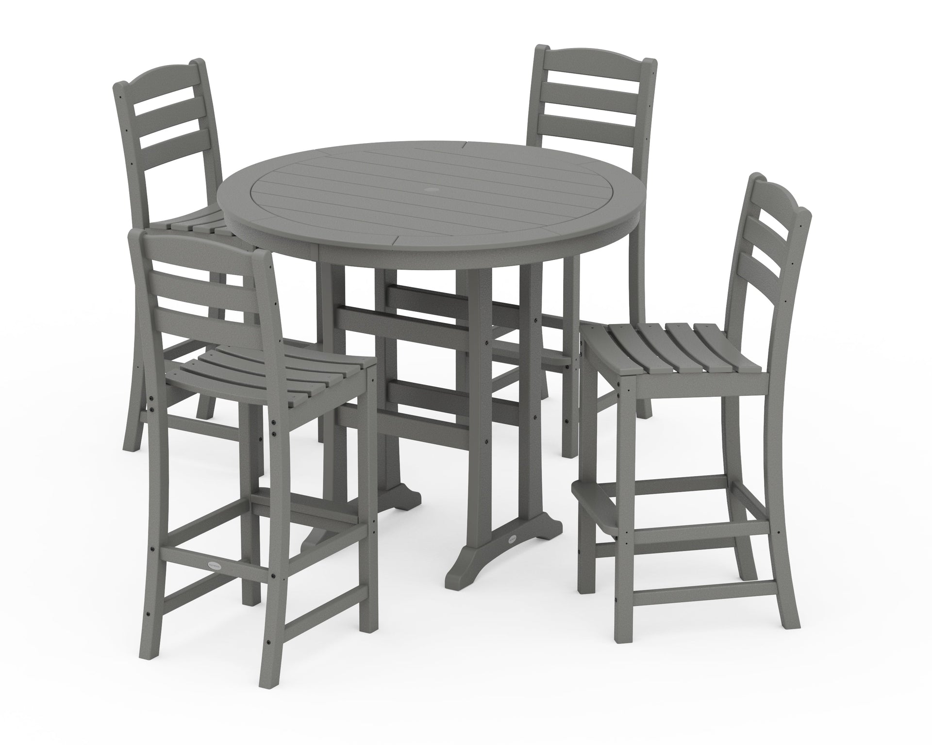 La Casa Café 5-Piece Side Chair Bar Dining Set