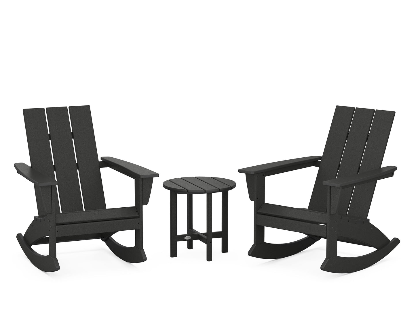 Modern 3-Piece Adirondack Rocking Chair Set