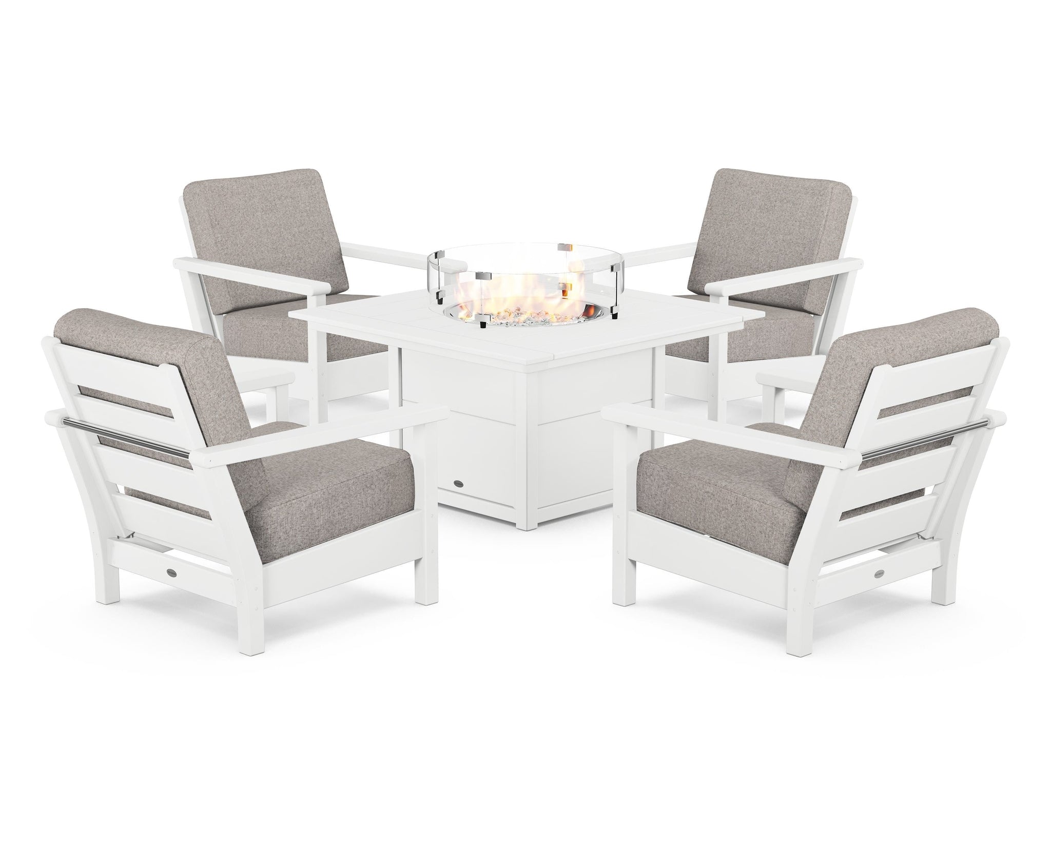 Harbour 5-Piece Conversation Set with Fire Pit Table