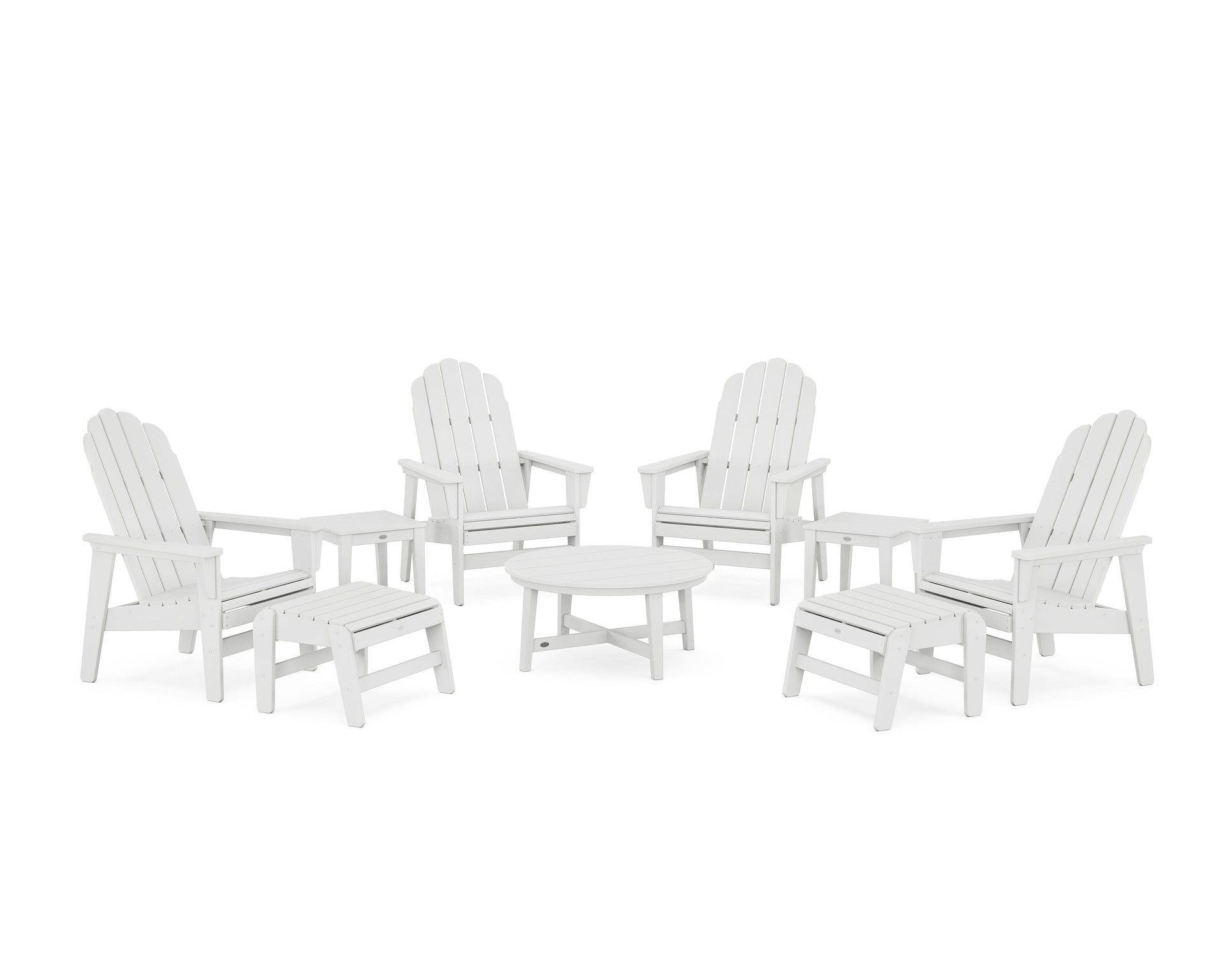 Vineyard Grand Upright Adirondack 9-Piece Conversation Set