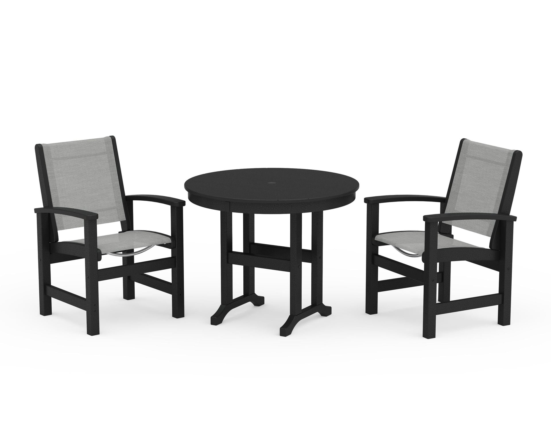 Coastal 3-Piece Round Dining Set