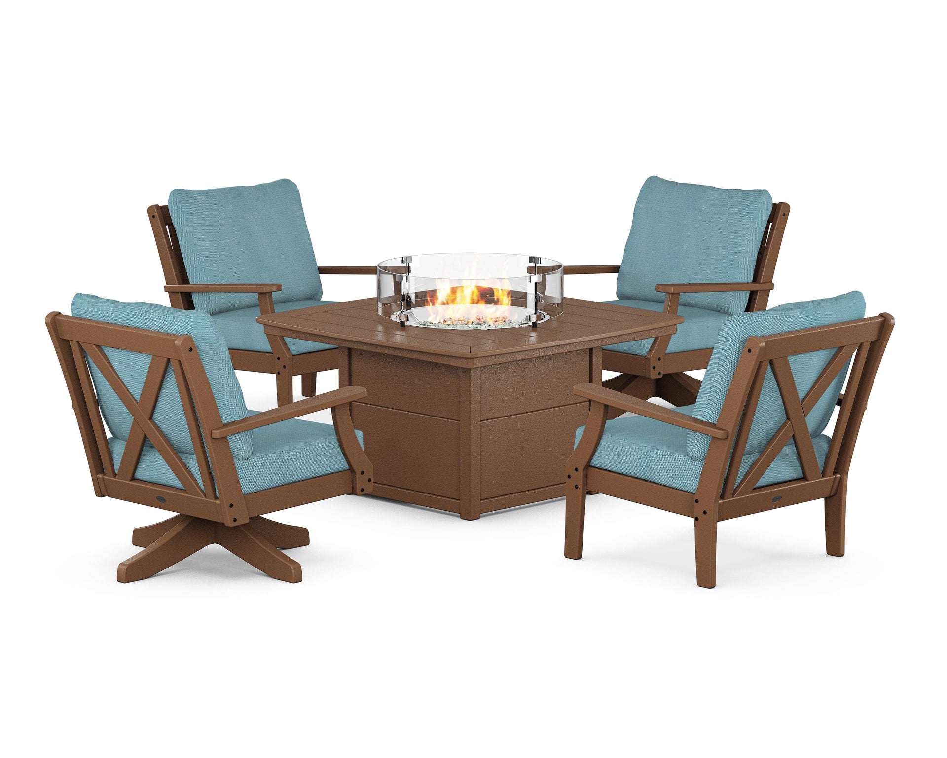 Braxton 5-Piece Deep Seating Set with Fire Table