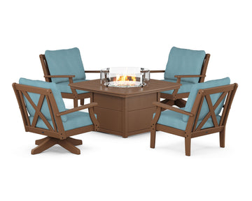 Braxton 5-Piece Deep Seating Set with Fire Table