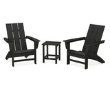 Modern 3-Piece Adirondack Set with Long Island 18" Side Table