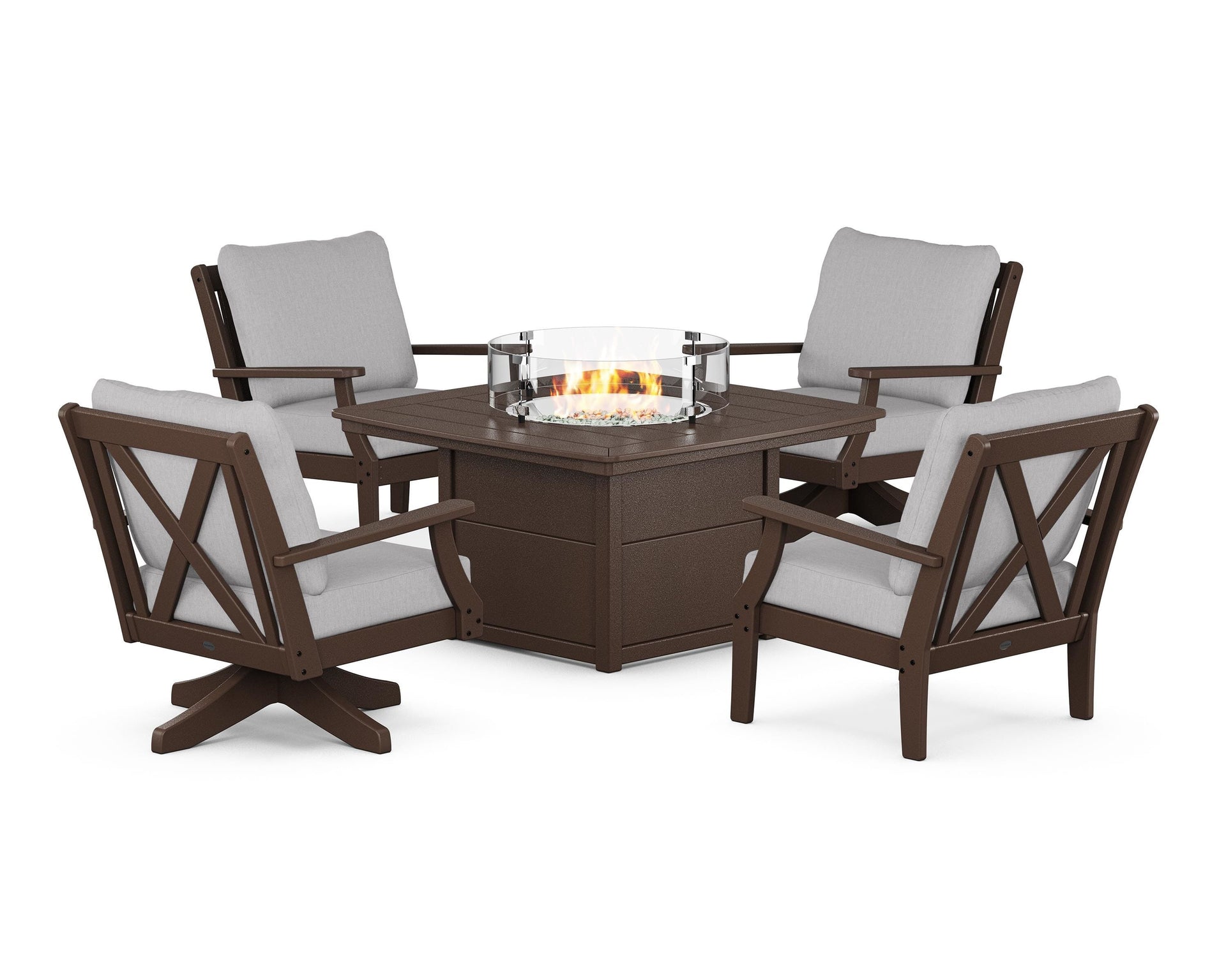 Braxton 5-Piece Deep Seating Set with Fire Table
