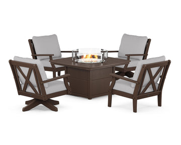 Braxton 5-Piece Deep Seating Set with Fire Table