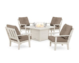 Oxford 5-Piece Deep Seating Set with Fire Pit Table