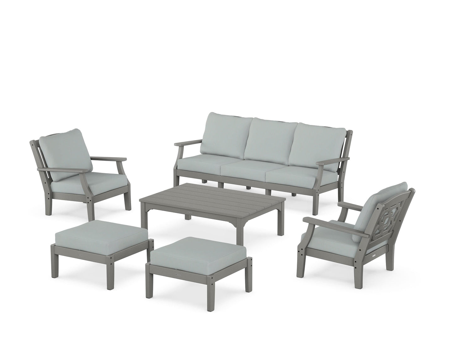 Chinoiserie 6-Piece Lounge Sofa Set
