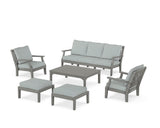Chinoiserie 6-Piece Lounge Sofa Set
