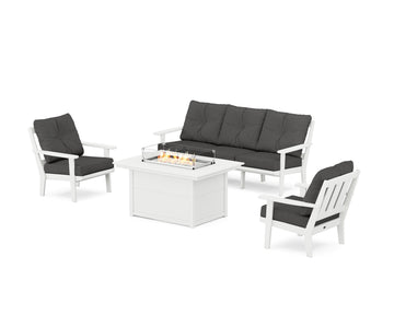 Oxford Deep Seating Fire Pit Table Set