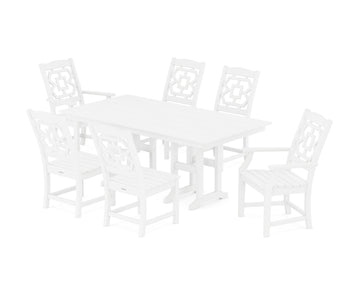 Chinoiserie 7-Piece Farmhouse Dining Set