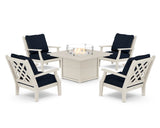 Wovendale 5-Piece Deep Seating Set with Fire Pit Table