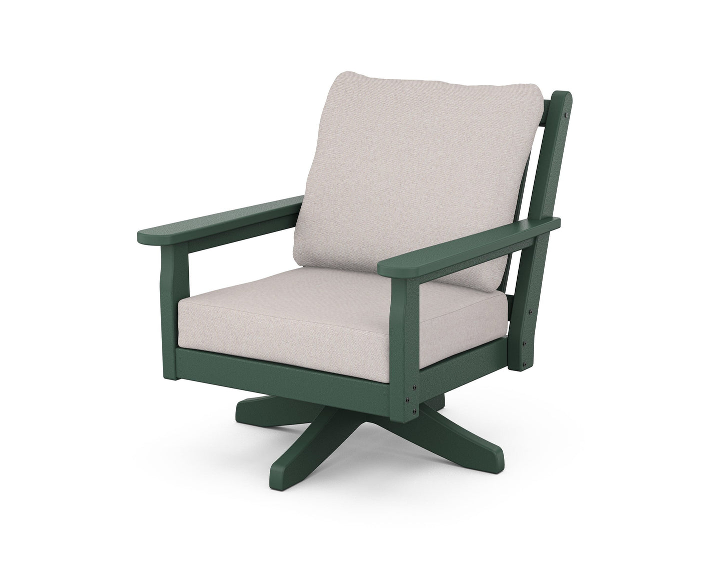 Chippendale Deep Seating Swivel Chair