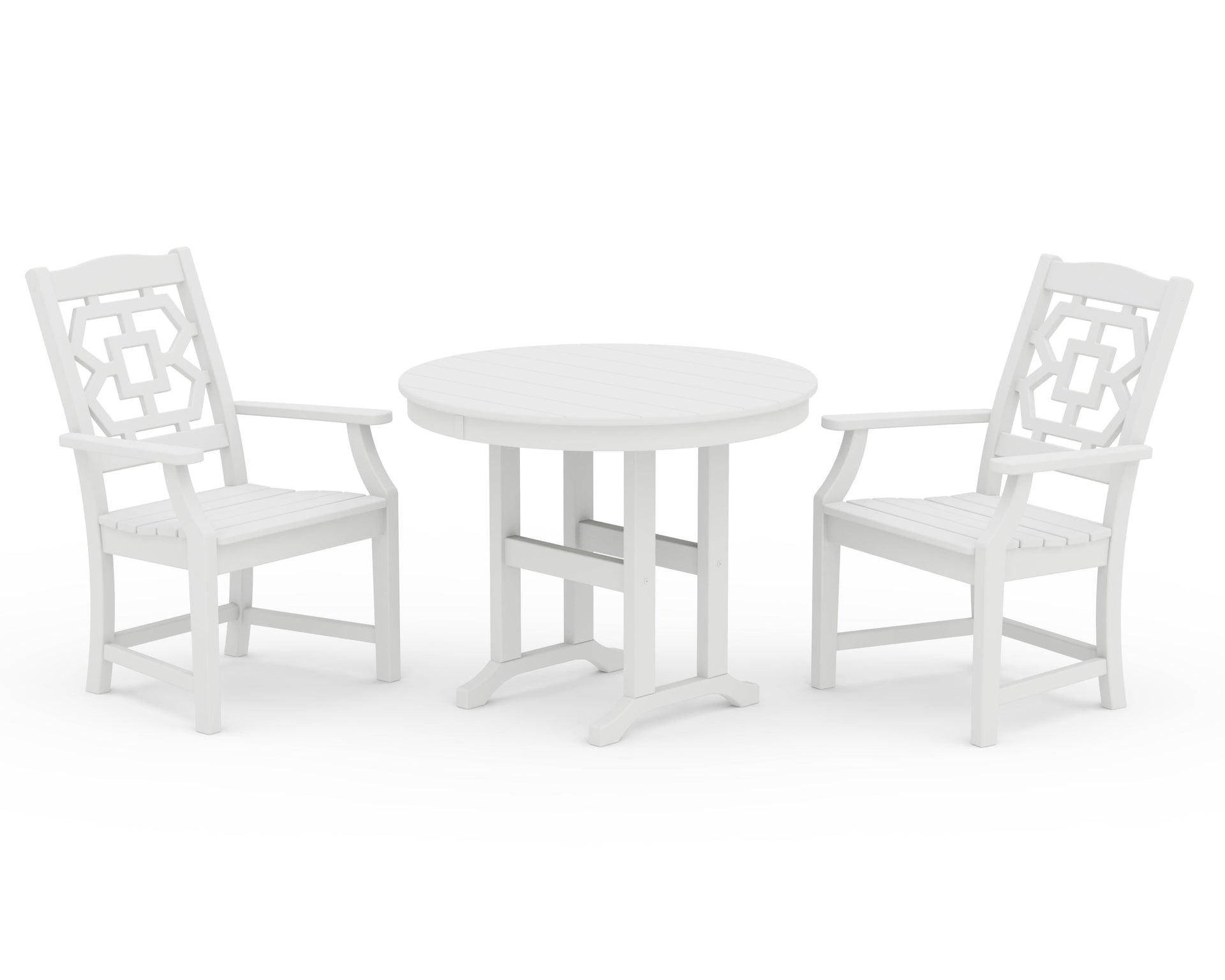 Chinoiserie 3-Piece Farmhouse Dining Set
