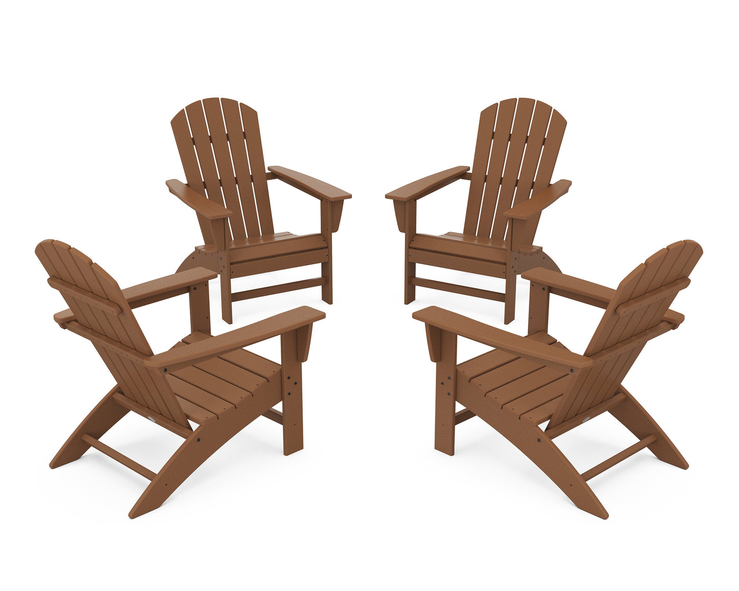 Nautical 4-Piece Adirondack Conversation Set