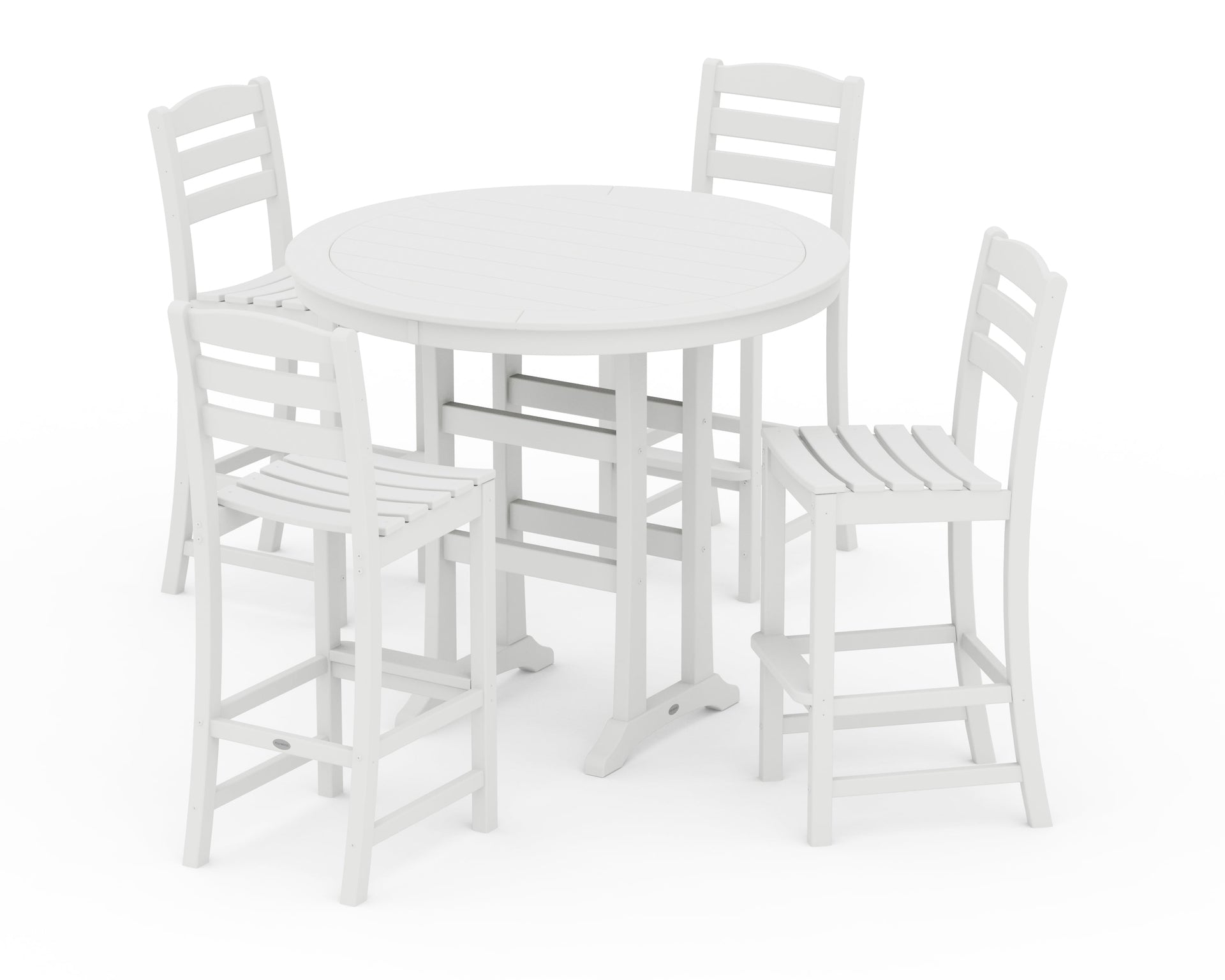 La Casa Café 5-Piece Side Chair Bar Dining Set