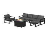 EDGE Sectional Lounge and Fire Pit Set