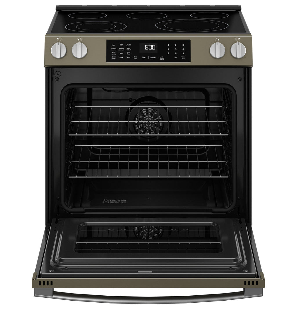 GE® ENERGY STAR® 30" Slide-In Electric Convection Range with No Preheat Air Fry and EasyWash™ Oven Tray