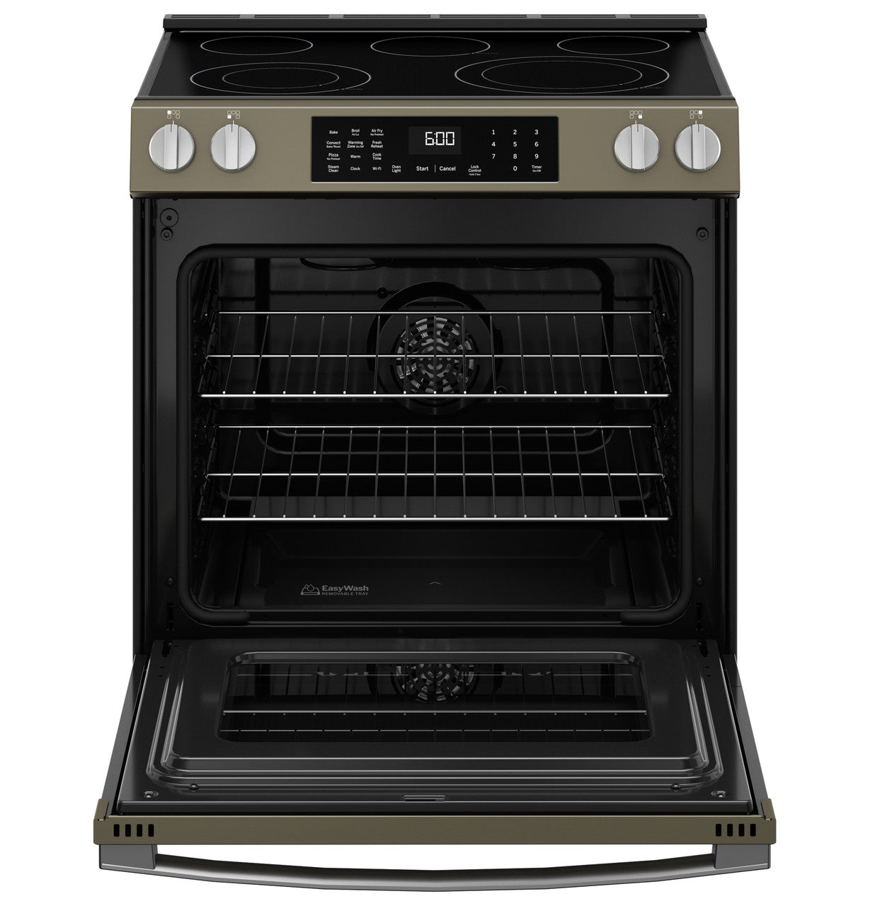 GE® ENERGY STAR® 30" Slide-In Electric Convection Range with No Preheat Air Fry and EasyWash™ Oven Tray