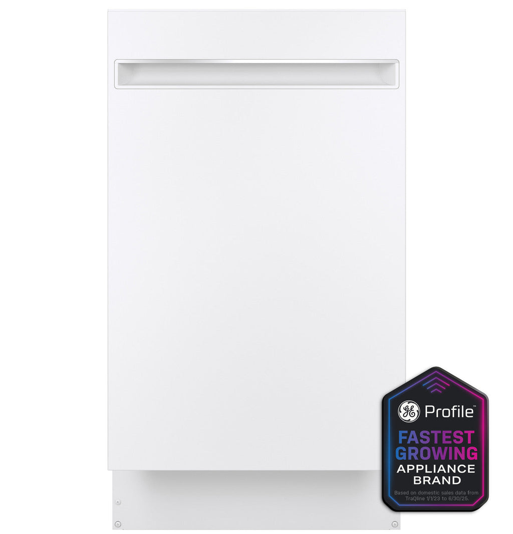 GE Profile™ ENERGY STAR® 18" ADA Compliant Stainless Steel Interior Dishwasher with Sanitize Cycle