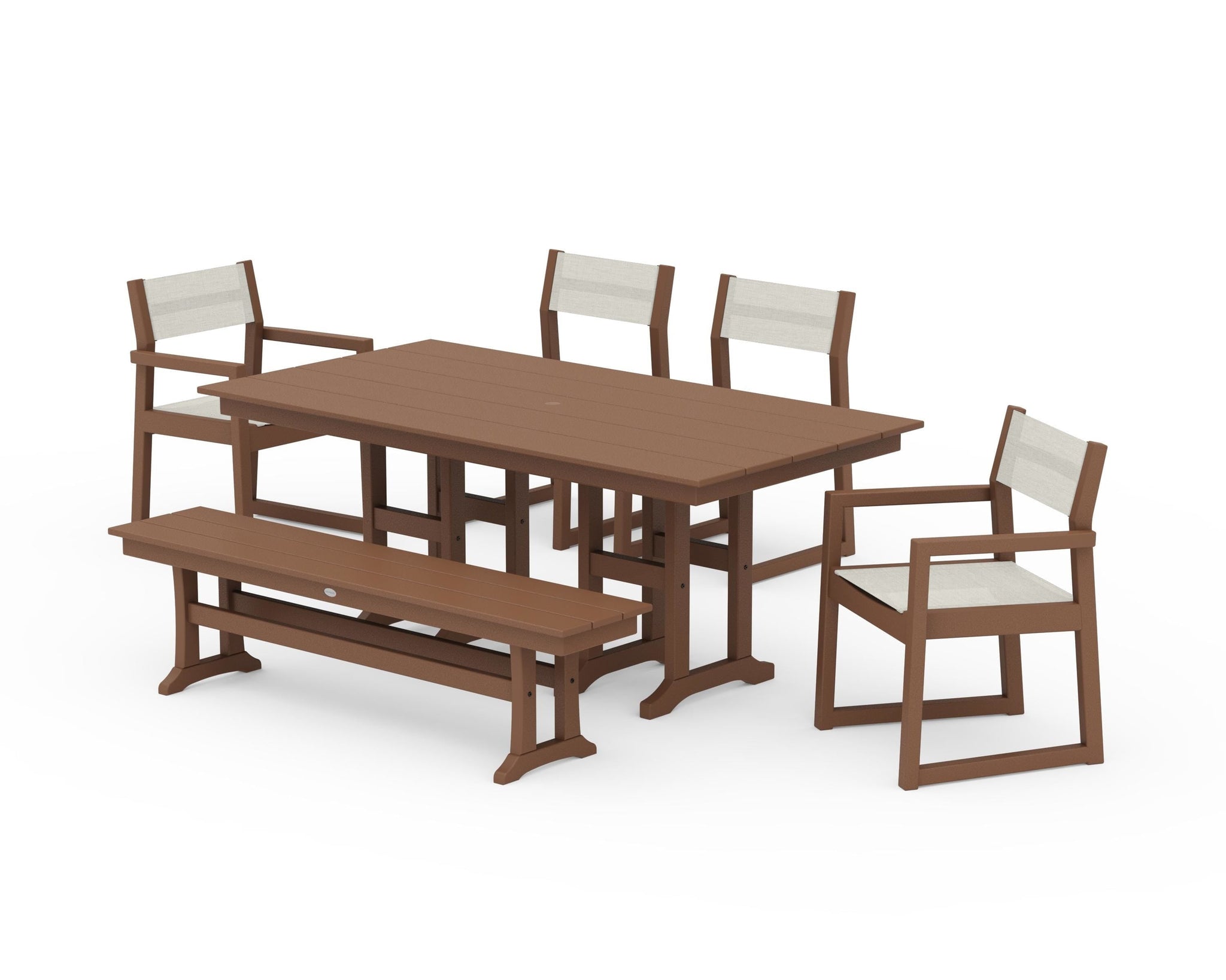 EDGE Sling 6-Piece Farmhouse Dining Set