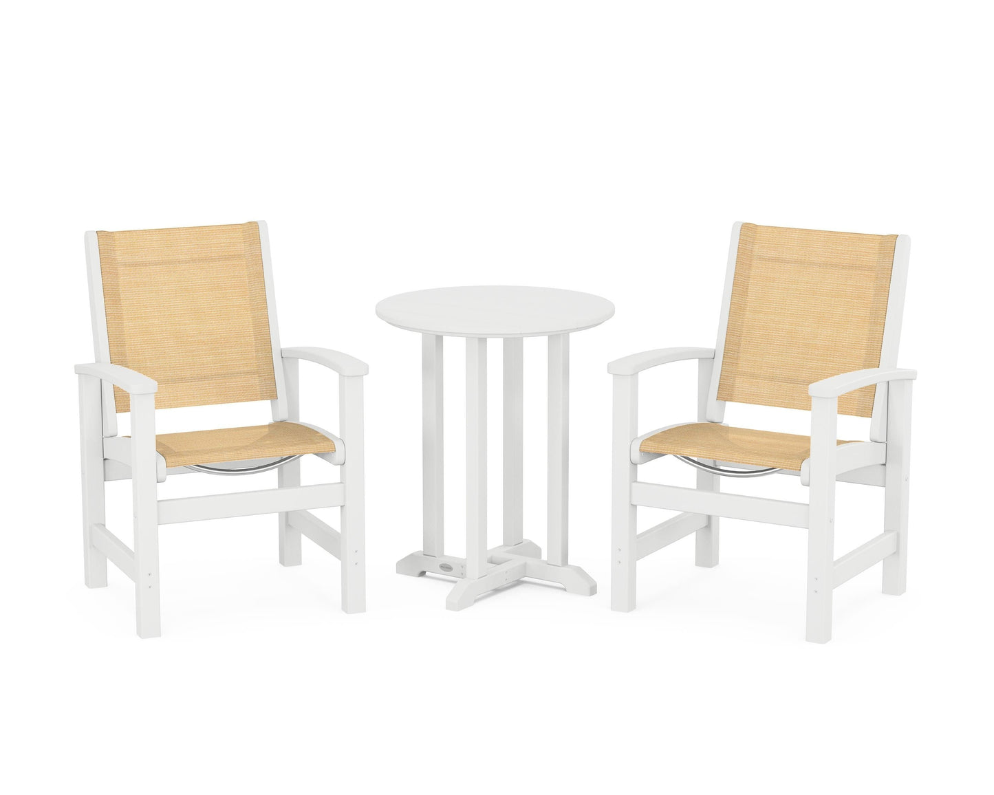 Coastal 3-Piece Round Bistro Dining Set