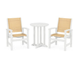 Coastal 3-Piece Round Bistro Dining Set