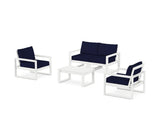 EDGE Sectional 4-Piece Deep Seating Set with Loveseat