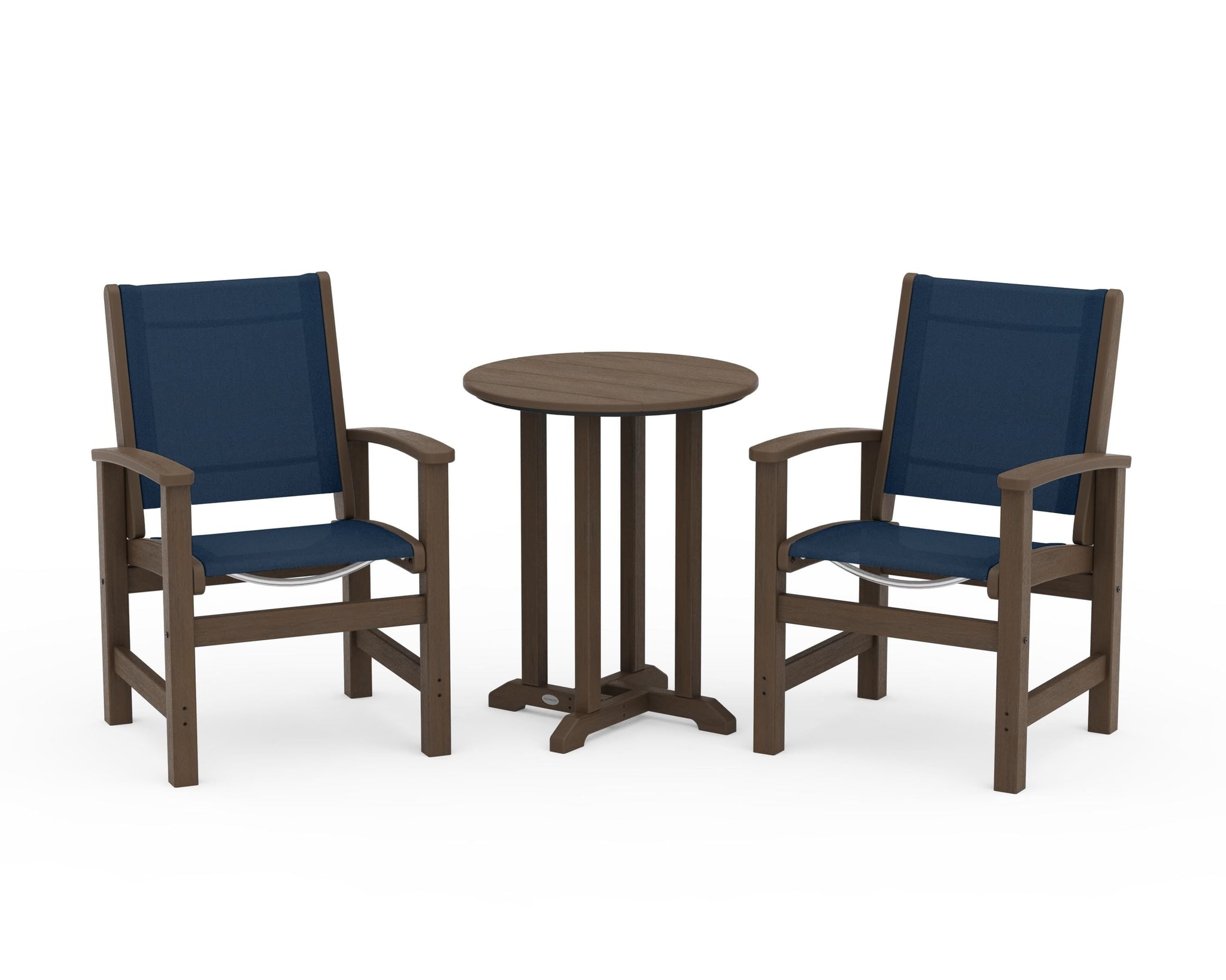 Coastal 3-Piece Round Bistro Dining Set
