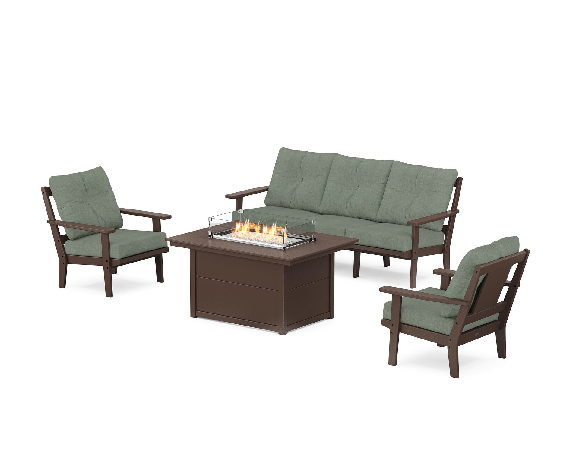 Prairie Deep Seating Fire Pit Table Set
