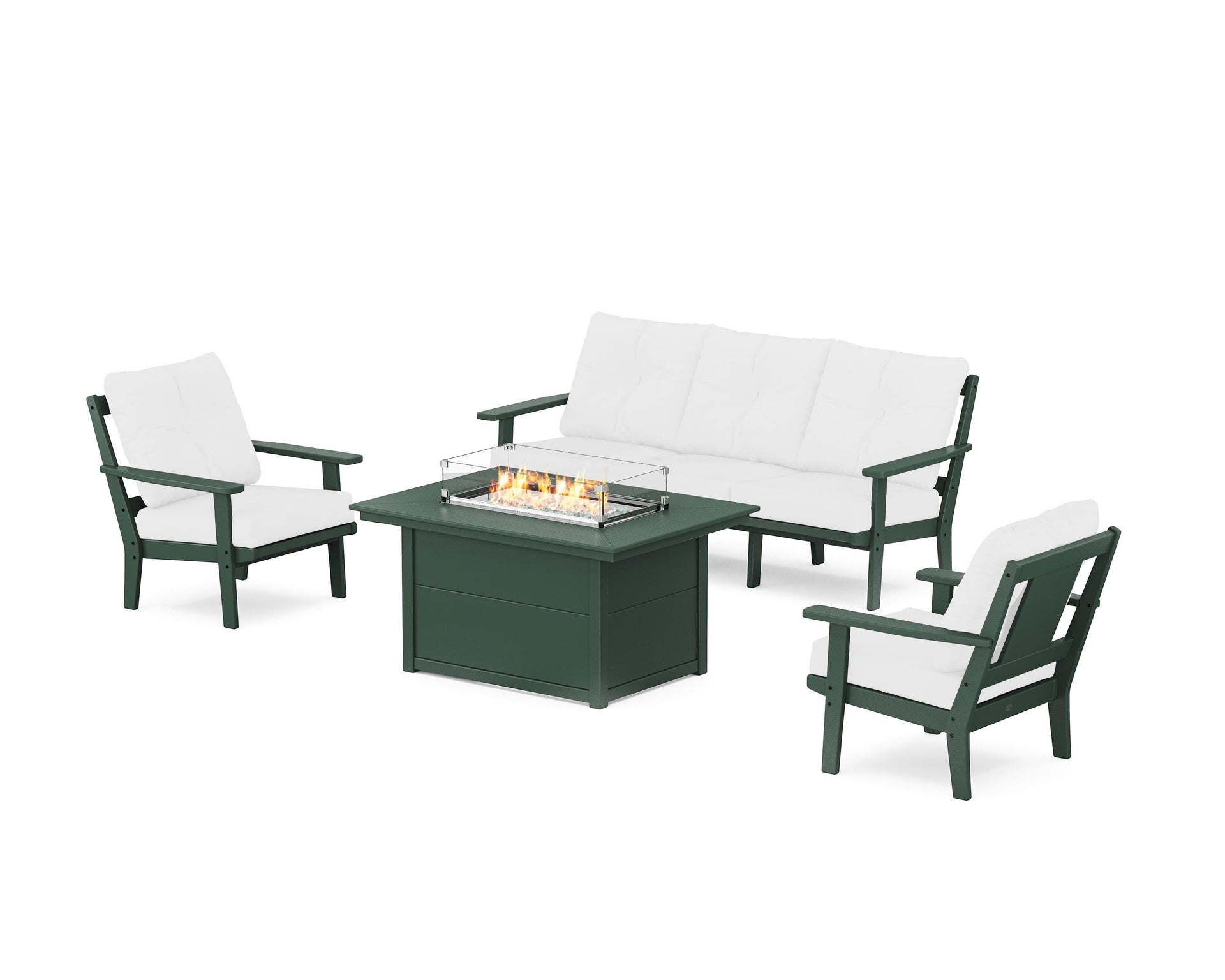 Prairie Deep Seating Fire Pit Table Set