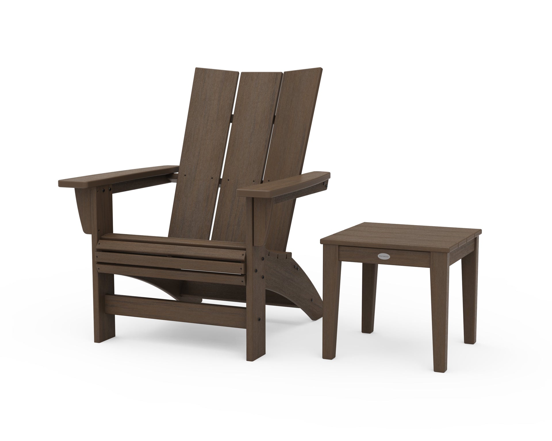 Modern Grand Adirondack Chair with Side Table