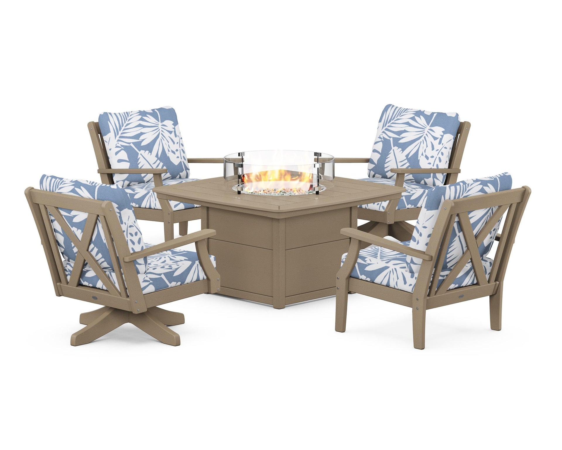 Braxton 5-Piece Deep Seating Set with Fire Table