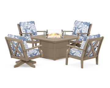 Braxton 5-Piece Deep Seating Set with Fire Table