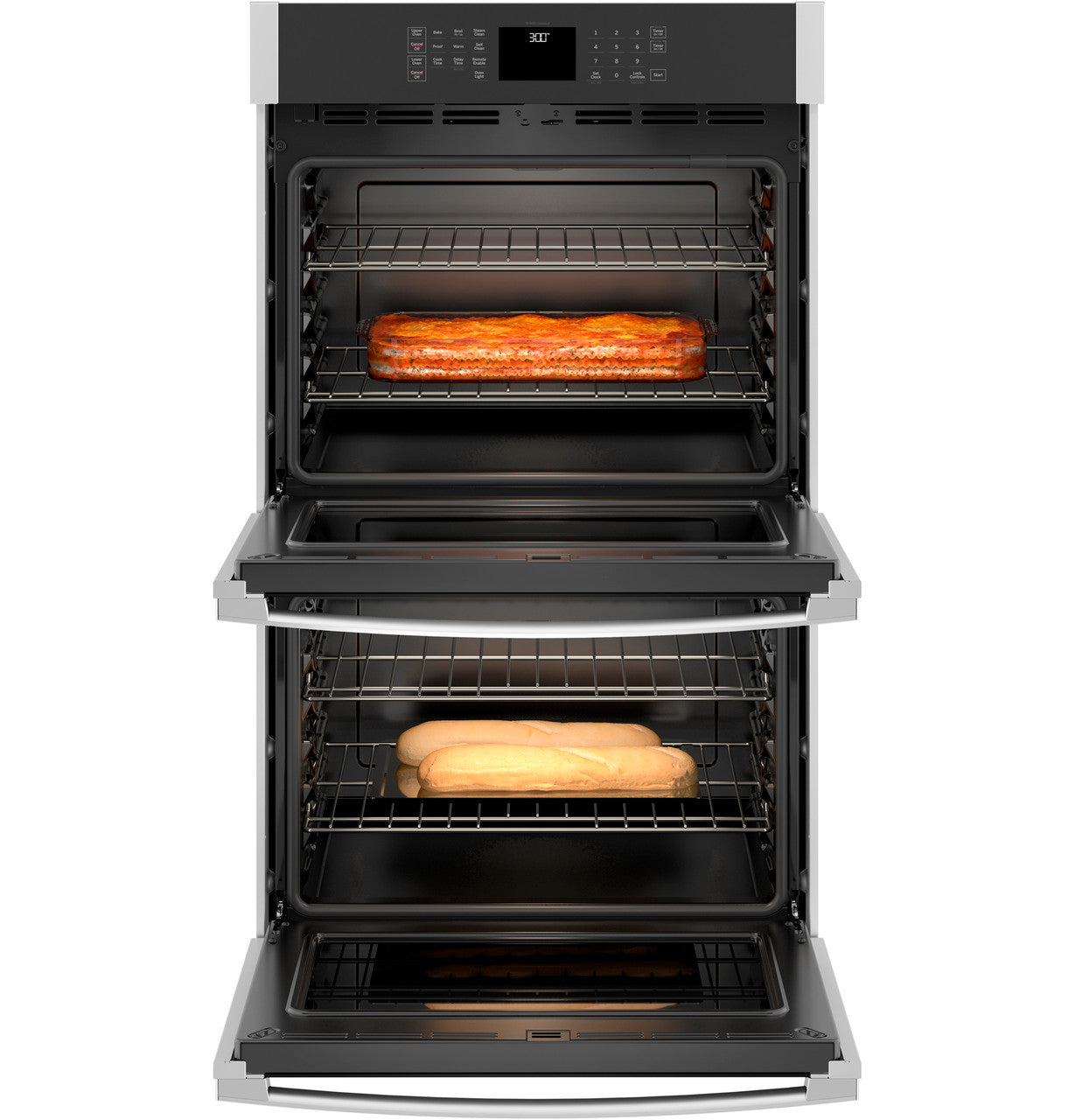 GE® 30" Smart Built-In Self-Clean Double Wall Oven
