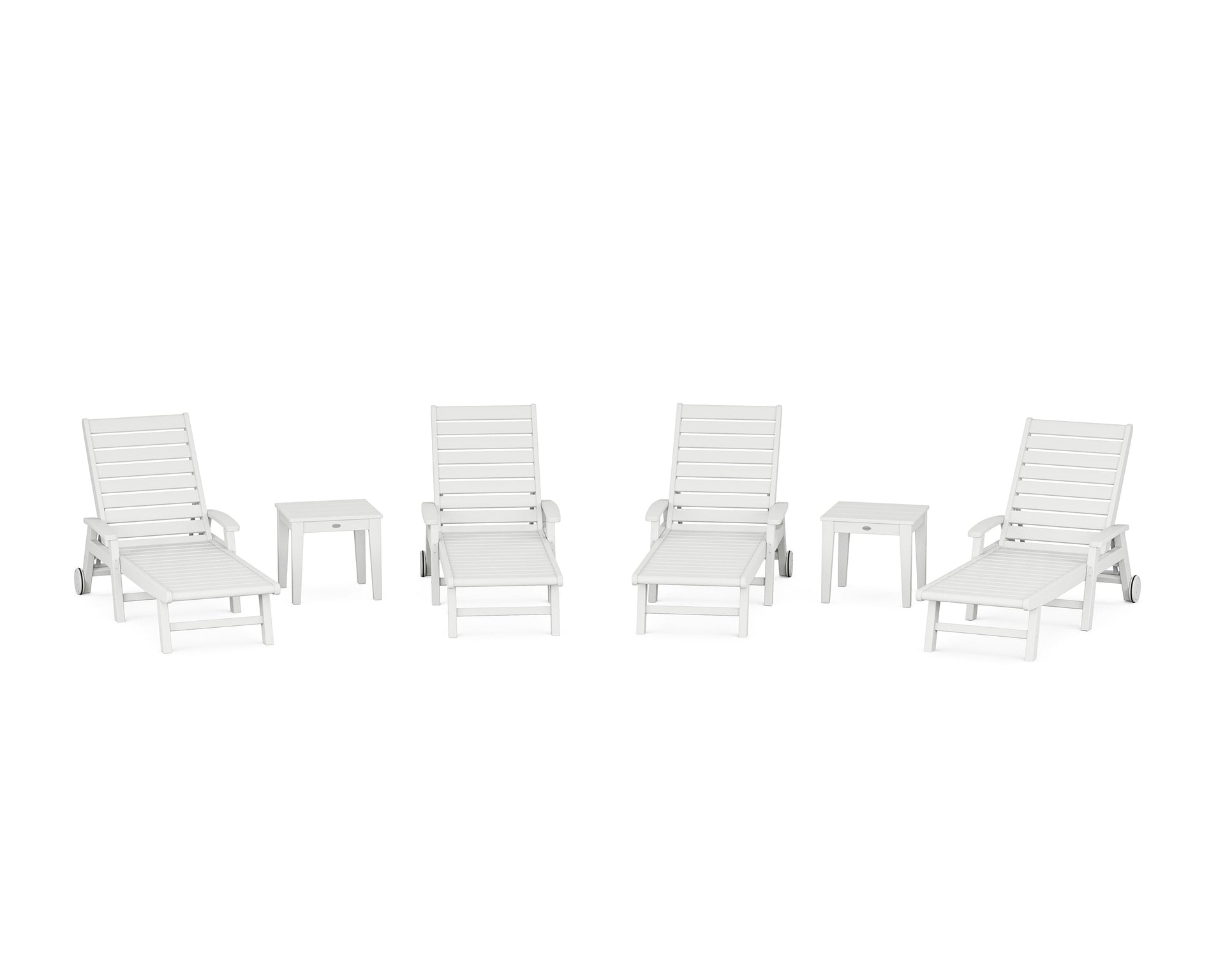 Signature Chaise 6-Piece Set with Wheels