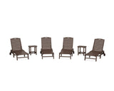 Nautical Chaise 6-Piece Set with Wheels