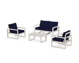 EDGE Sectional 4-Piece Deep Seating Set with Loveseat