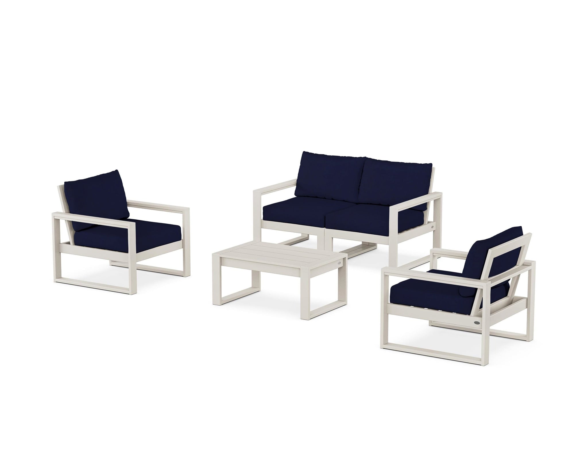 EDGE Sectional 4-Piece Deep Seating Set with Loveseat