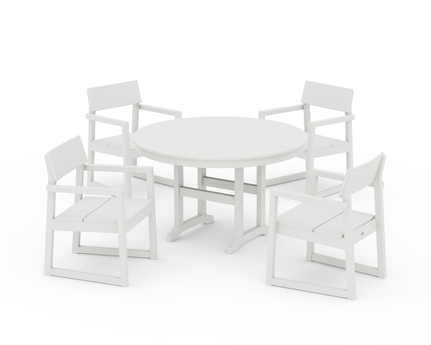 EDGE 5-Piece Round Farmhouse Dining Set