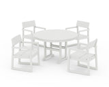EDGE 5-Piece Round Farmhouse Dining Set