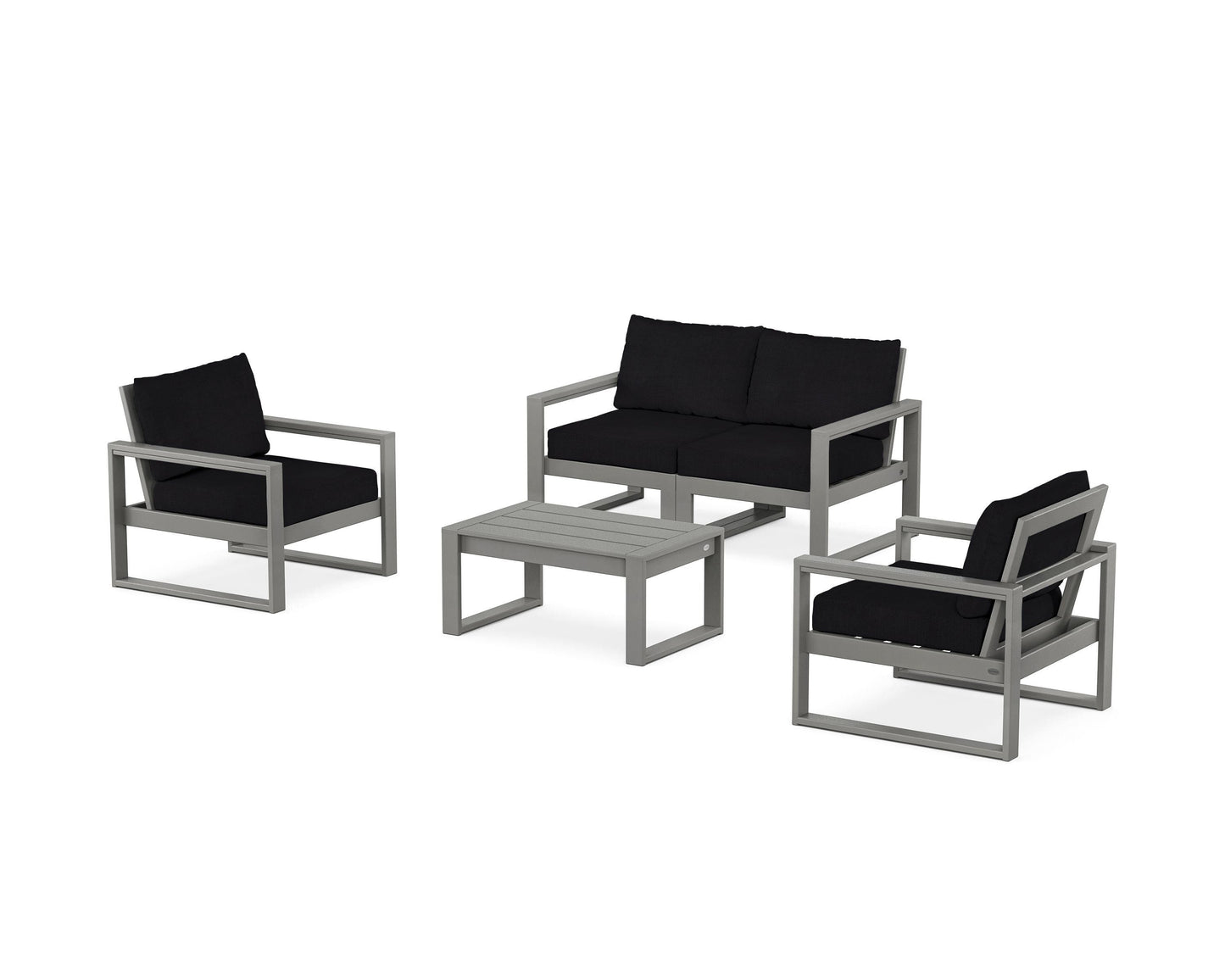 EDGE Sectional 4-Piece Deep Seating Set with Loveseat